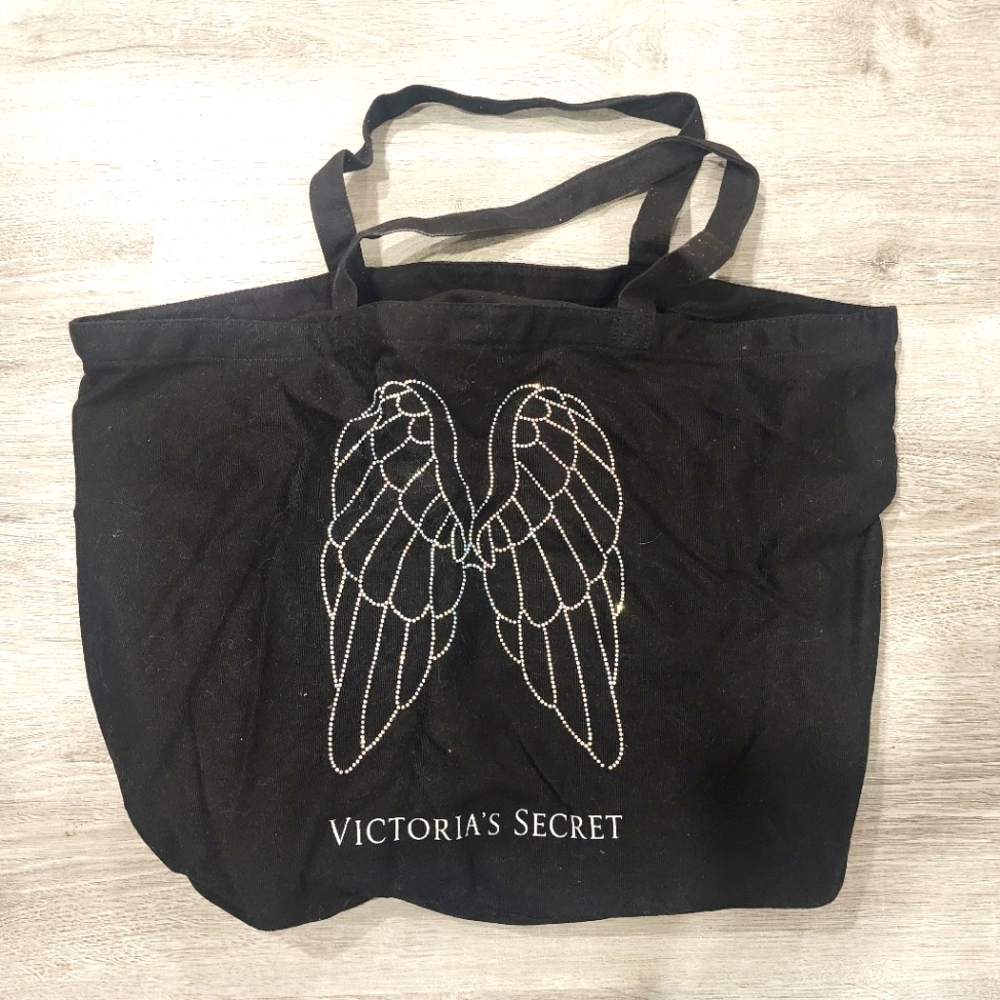 Victoria's Secret | bling black tote bag